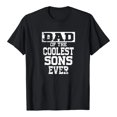 thumbnail image 1 of Dad Of The Coolest Sons Ever T-Shirt for Women Fashion Letter Print Short Sleeve Tops, 1 of 5