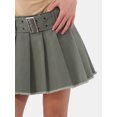 thumbnail image 4 of No Boundaries Pleated Belt Mini Skirt, Women's, 4 of 5