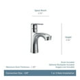 thumbnail image 3 of MOEN 84516 Findlay Single-Handle Single-Hole Bathroom Faucet in Chrome, 3 of 5