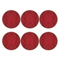 thumbnail image 2 of Disketp Vintage Burgundy Funny Coasters,6 Pcs Leather Coasters With Holder, Perfect Housewarming Hostess Gifts,Protect Furniture From Water Marks Scratch And Damage, 2 of 9