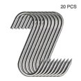 thumbnail image 1 of 20pcs Stainless Steel Hooks With Sharp Tip For Butcher Shop For Kitchen Hot And Cold Smoking Practical Hook, 1 of 5