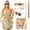 Gold, variant on 7 Pcs 70s Women Disco Accessories Disco Costume Disco Sequin Skirt Scarf Headband Diamond Bracelet Ball Necklace Earring Glasses