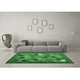 thumbnail image 3 of Ahgly Company Indoor Round Abstract Emerald Green Contemporary Area Rugs, 8' Round, 3 of 4