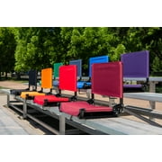 Cascade Mountain Tech Lightweight Stadium Seat for Bleachers, Red