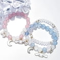 thumbnail image 2 of Pulsera con colgante de lazo de Anime Sanrio Cinnamoroll para mujer, brazalete de cuentas de cristal, regalo lindo para niños y adultos, 2 of 4