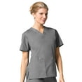 thumbnail image 2 of Maevn CORE Women's Classic V-Neck Solid Scrub Top & Full Elastic Band Cargo Scrub Pant Set [XXS - 3XL], 2 of 5