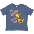 thumbnail image 3 of Inktastic My Safta Loves Me- Cute Giraffe Boys or Girls Toddler T-Shirt, 3 of 5