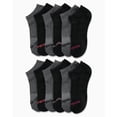 thumbnail image 2 of Pack de 12 calcetines Reebok No Show para mujer, acolchados, tallas 4-10, color gris, 2 of 7
