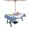 Blue, variant on Outdoor Tablecloth with Umbrella Hole Zipper Colorful Dots Round Tablecloth 54" Waterproof Outside Table Cloth Vibrant Cute Gnomes Books Patio Table Cover Tablecloths for Picnic Party