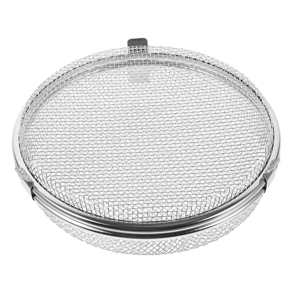 OUNONA 1Pc Kitchen Storage Basket Plated Silver Mesh Dishwasher Basket for Forks and Tableware