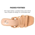 thumbnail image 5 of Journee Collection Womens Sevyn Open Square Toe Block Heel Sandals, 5 of 6