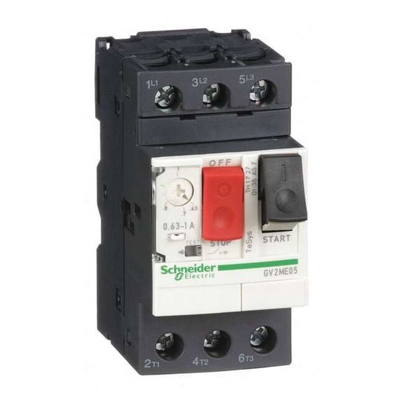 Manual Motor Starter, Not Applicable, 3 P, 3 Phase, Push Button, 1 A