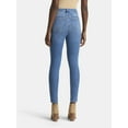 thumbnail image 3 of Time and Tru Women's High Rise Skinny Leg Denim Jegging, 28.5" Inseam, Sizes XS-XXXL, 3 of 5
