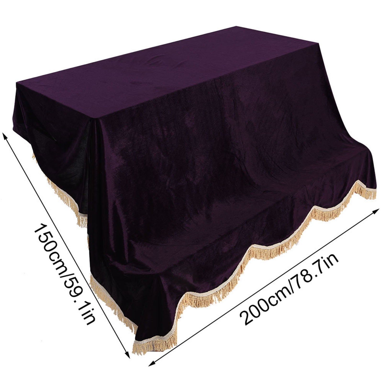 Washable Soft Pleuche Cloth Upright Piano Dust Cover, Durable Piano Dust Cover, Upright Piano
