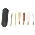 thumbnail image 1 of Juego de cepillos de limpieza de cerdas de latón y bronce fosforado, de mano, para el hogar, para botellas, limpiador de jarrones y fregaderos, con cubo de plástico negro, 9 mm., 1 of 14