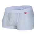 thumbnail image 3 of Gubotare Boxer Brief For Men Men's Underwear Ultra Soft Comfy Breathable Bamboo Rayon Trunks,White M, 3 of 5