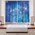 thumbnail image 2 of Ambesonne Space Kitchen Curtains, Planet Star Clusters, 55"x45", Purple Grey Turquoise, 2 of 3