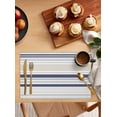 thumbnail image 2 of Gray Stripes Placemats Set of 6 Lines Art Modern Traditional Heat Insulation Washable Place Mats, Rustic Non-Slip Table Mats for Dining Table Party Kitchen Decor,13x19 Inch, 2 of 4