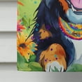 thumbnail image 2 of Bernese Mountain Dog Hippie Dawg House Flag, 2 of 7