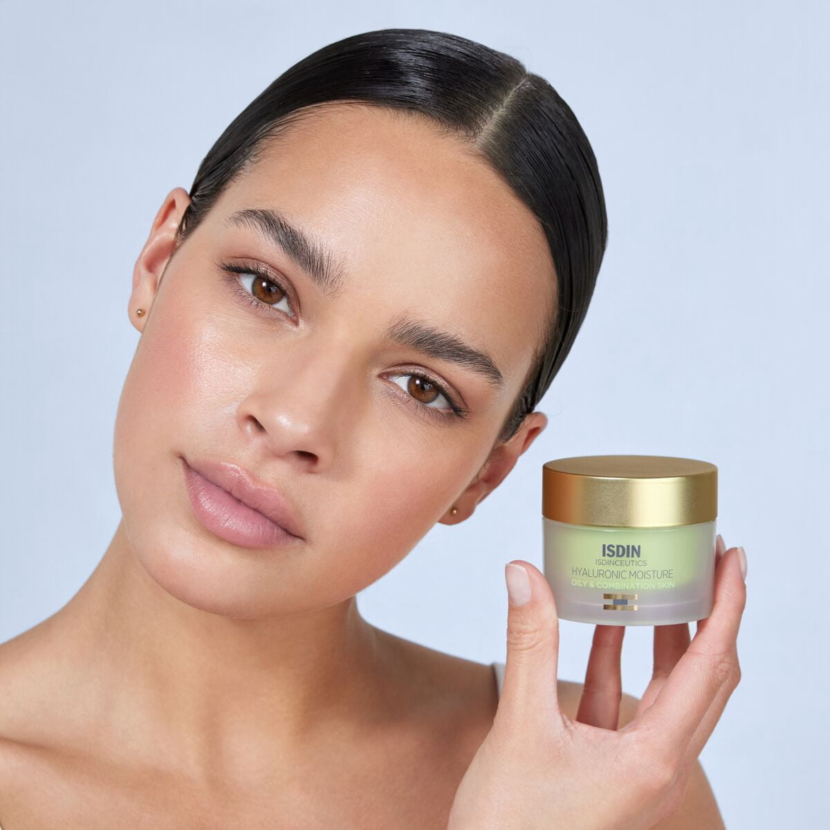ISDIN Isdinceutics Hyaluronic Moisture Oily & Combination Skin, Mattifying Moisturizer, 1.76 Oz (50g)