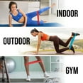 thumbnail image 2 of Lifelink 5 Piece Resistance Bands Set for Exercise Pilates Yoga and Physical Therapy Natural Latex with Carry Bag, 2 of 5