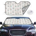 thumbnail image 2 of Balery Rabbit And Flower Print Car Windshield Sun Shade,Windshield Sunshade for Car Pickup Truck SUV Accessories-Small, 2 of 7