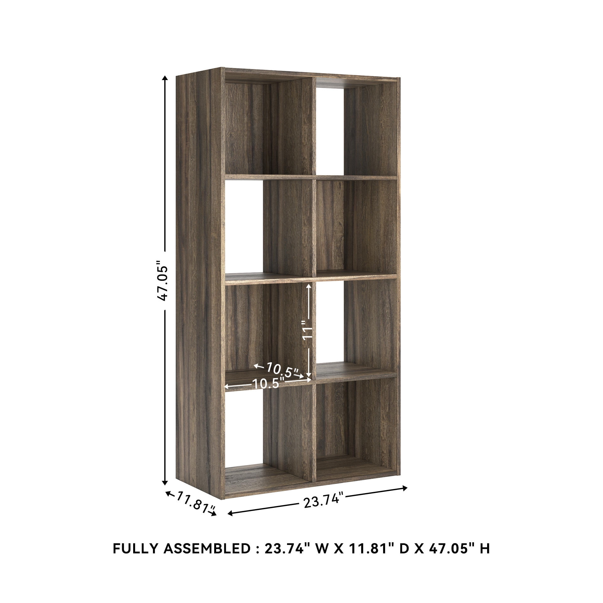 Signature Design by Ashley Shallifer 8 Cube Storage Organizer with Oak Finish