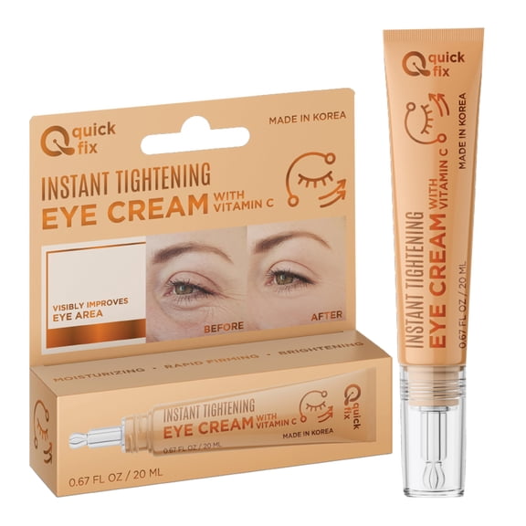Quick Fix Vitamin C Instant Eye Tightener – Under Eye Cream for Dark Circles, Puffiness & Bags – Dermatologist Tested, Anti-Aging, Korean Skin Care – Vegan, Clean Beauty, Cruelty-Free – .67 Fl Oz