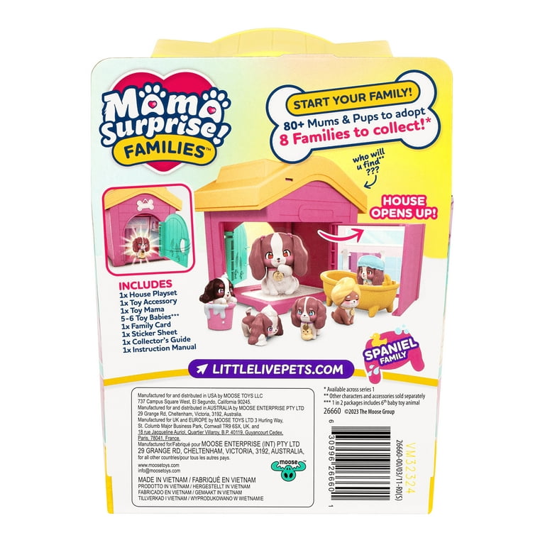 Little Live Pets Mama Surprise Families Playset with Collectible Babies and  Mama Pup, over 80 to Collect, Ages 5+