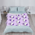 thumbnail image 3 of Purple Hello Kitty Blanket,Throw Blanket for Kids and Adults,Soft Plush Fleece Blanket for Bed,Couch,Travel,Cozy Queen Size Blanket, 80"x60", 3 of 4