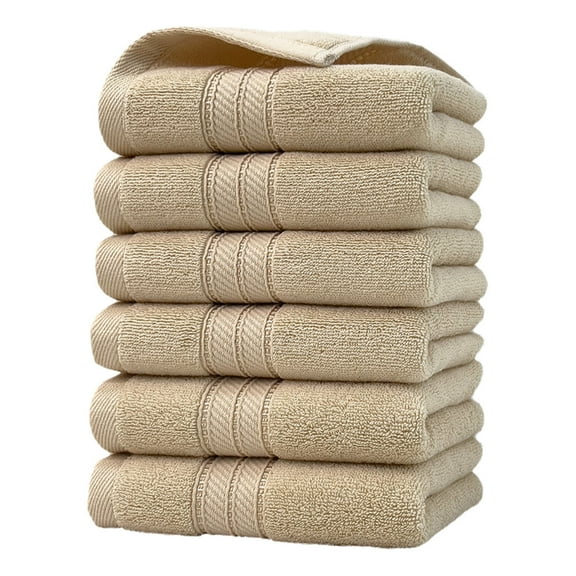 Twfbrm 6 Pack Premium Hand Towels - Cotton Turkish Hand Towels Highly Absorbent & Quick Dry Face Towels, 400GSM Ultra Soft Microfiber Bath Towels for Beach Gym Shower Hotel and Spa, 13.3"x29"