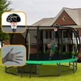 thumbnail image 6 of 16FT Trampoline for Kids and Adults,Outdoor Pumpkin Trampolines with Curved Poles,Heavy Duty Trampoline with Ladder and Basketball Hoop,Green, 6 of 8