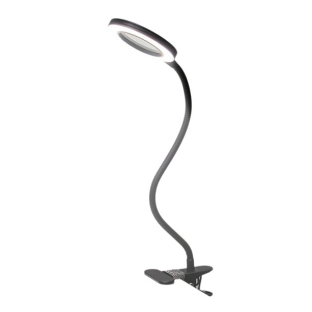 Lámpara de Escritorio con Lupa LED, Aumento de 8X, 3 Modos de Color, Brazo Giratorio Ajustable, Abrazadera Iluminada para Trabajos de Reparación de Manualidades