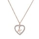 thumbnail image 3 of Collar de Mujer Corazón con Inciales LuckyLy, Modelo Adina rosa UNITALLA, 3 of 7