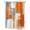 Orange, variant on Burnt Orange Grey Stall Shower Curtain, Waterproof Shower Curtains for Bathroom, Modern Oil Painted Geometric Abstract Washable Fabric Cloth Bath Curtain for Bathtub with Hooks 36x72 Inches