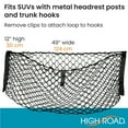 thumbnail image 4 of High Road Heavy Duty Trunk Storage Net and Cargo Organizer for SUV and Hatchback, 4 of 5