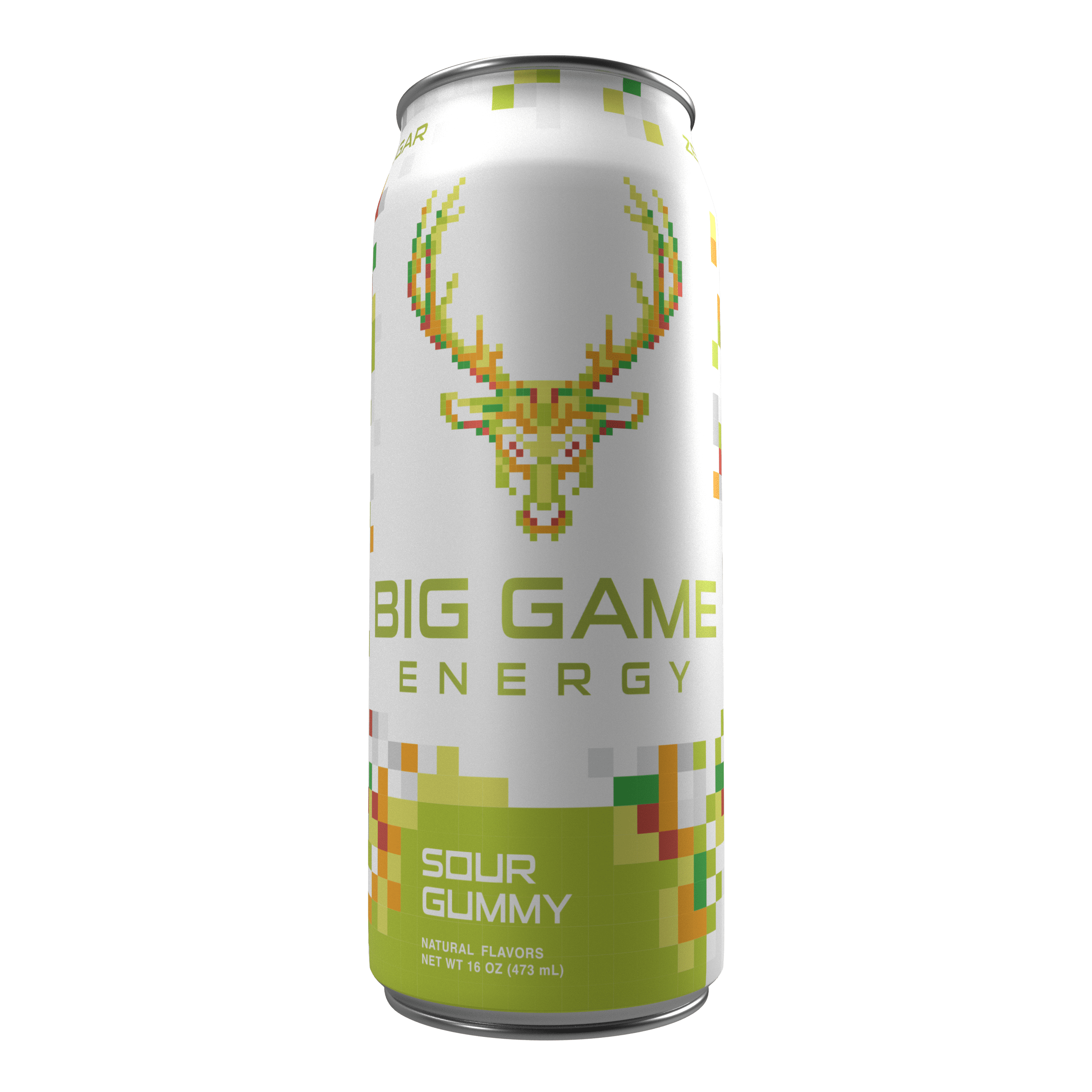Bucked Up Big Game Energy Drink, Sour Gummy, 16 fl oz, 150 mg Caffeine