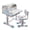 Blue, variant on Yedigre Kids Functional Desk and Chair Set,Height Adjustable Children School Study Table Chair Set,Ergonomic Desk Chair with Large Writing Board,Bookshelf and Book Bucket