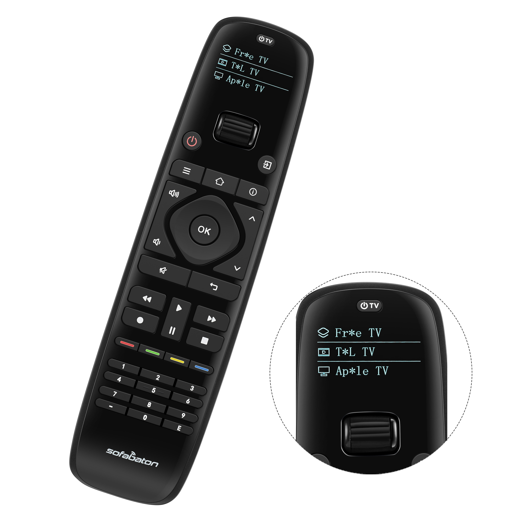 SofaBaton U1 Universal Remote Control with OLED Display and App for up
