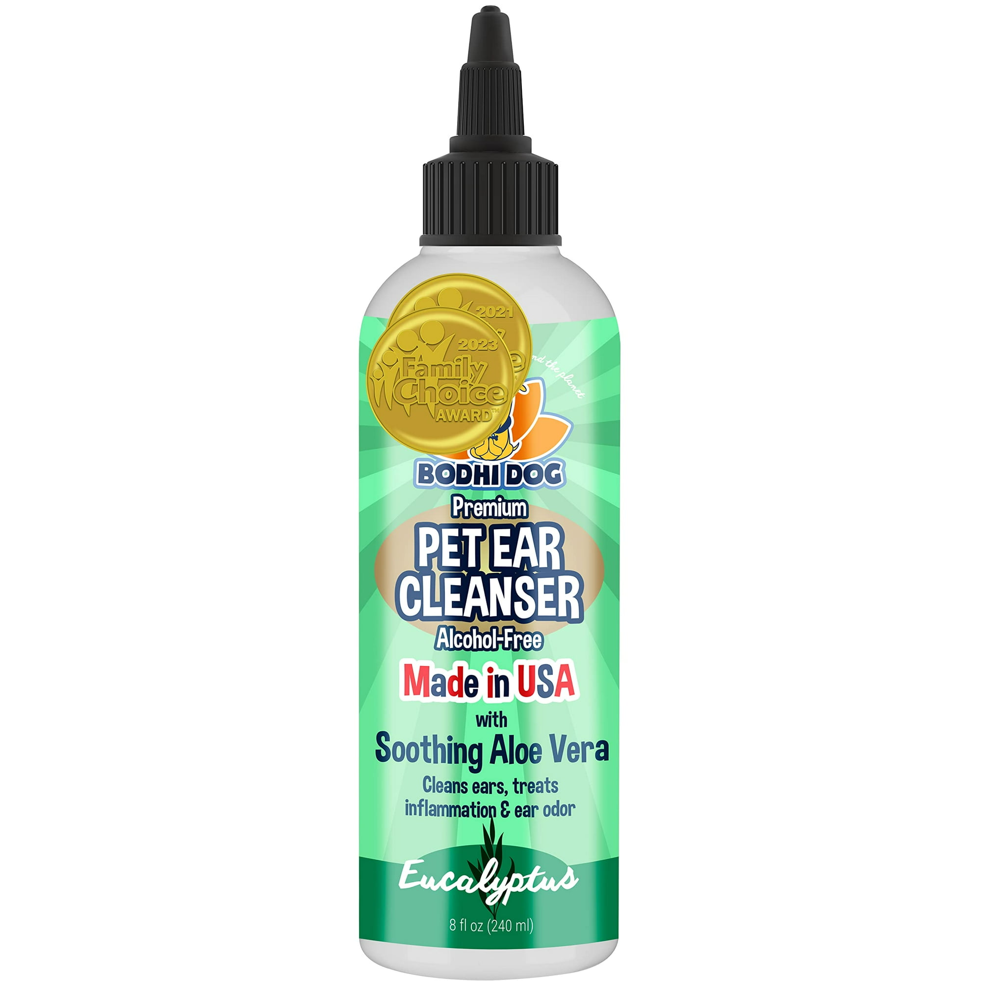 Gentle Ear Cleaning Solution for Dogs and Cats Aloe Vera Treatment Alcohol Free 8oz Walmart