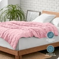 thumbnail image 6 of Bare Home 30 lbs Weighted Blanket for Adults - 80" x 87" - 210tc Twill Cotton, Light Pink, 6 of 10