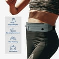 thumbnail image 6 of WATERFLY Unisex Adjustable Non-Slip Jogging Exercise Fitness Nylon Running Waist Belt,Dark Gray, 6 of 7