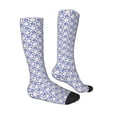 thumbnail image 3 of Daiia Sports Socks Plaid Flowers Printed Novelty Crew Socks for Men Women Knee High Socks Cotton Socks Soft & Breathable Support Unisex Socks, 3 of 9