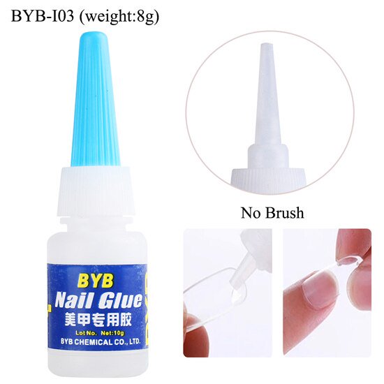 Pegamento para uñas de secado rápido, puntas para uñas postizas, esmalte de Gel, adhesivo para extensión de uñas postizas, pegamento Super UV, herramientas para manicura acrílica TR1866 Tan Jianjun unisex