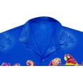 thumbnail image 4 of HAPPY BAY Men's Hawaiian Shirts Short Sleeve Button Down Shirt Mens Hawaii Shirts Boho Holiday Casual Summer Beach Shirts for Men Funny M Monstera Leaf Parrot, Blue, 4 of 7