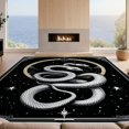 thumbnail image 2 of Design&I 5'x7' Ultra Soft Area Rug, Snake Gothic Round Tarot Moody Skull Pentagram Symbols Goth Witchy None Fluffy Washable Non Shedding for Bedroom Living Room Home Office, 2 of 7