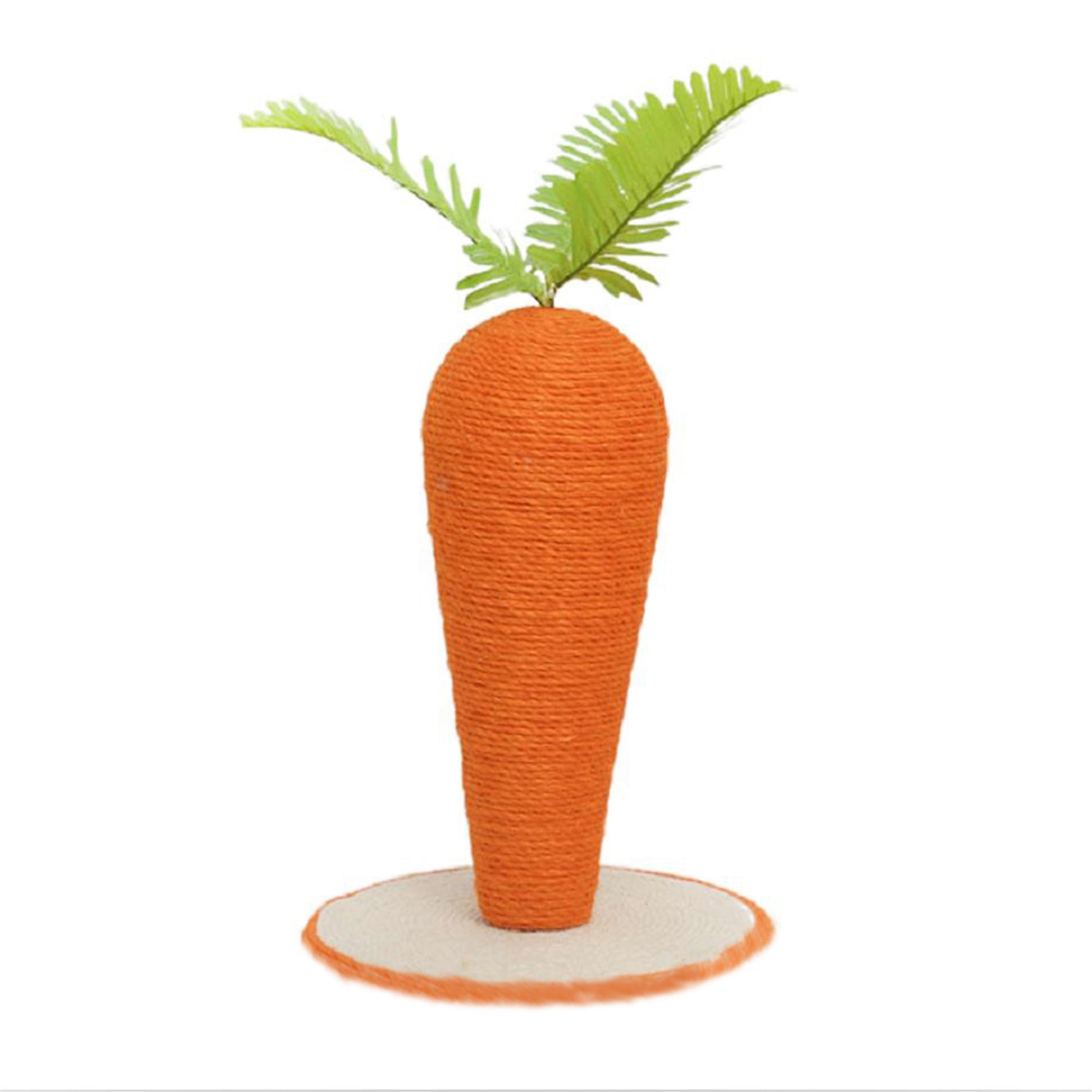 CarrotShaped Cat Scratching Post, Natural Sisal Cat Scratcher
