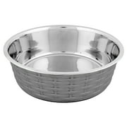 Angle View: Color Splash - Designer Rattan Fusion Bowl - Medium - Gray - for Dog/Cat - 28 Oz - 3.5 Cups