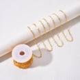 thumbnail image 3 of Rollo de Cadenas de Clip de Papel de 10 de Fabricación de Joyas , Oro, 3 of 7
