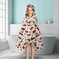 thumbnail image 6 of Multicolor Christmas Camping Pattern Hooded Bath Towel，50"x30" for Ages 3 To 12 Kids, Quick Dry Lightweight Soft Microfiber Hood Beach Towel Cover Up for Kids, 6 of 7